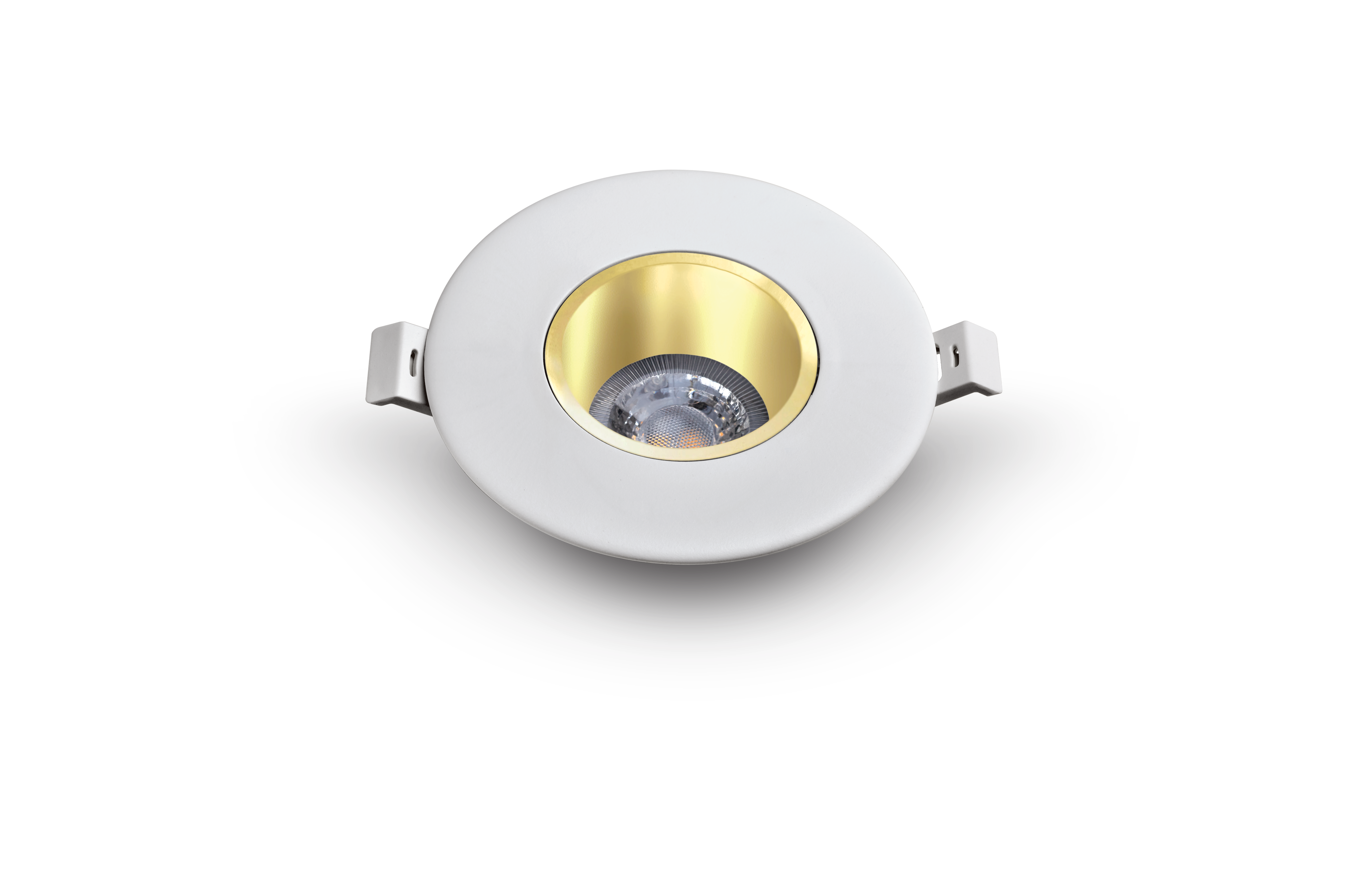 فریم سفید طلایی براق